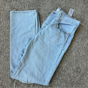 Levi’s Low Pro Straight Light Wash Denim Jeans